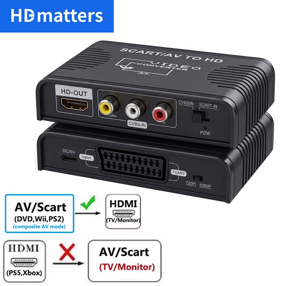 Scart to HDMI Converter 2-in-1 - Scart To Hdmi ulasan dan harga