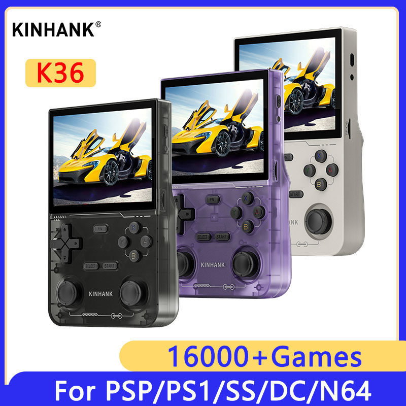 KINHANK K36 Retro Handheld Vid - Retro Gaming N64 ulasan dan harga